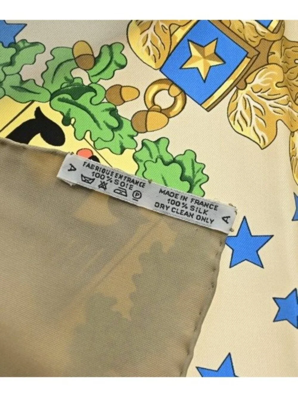 Hermes Bandana Scarf Beige